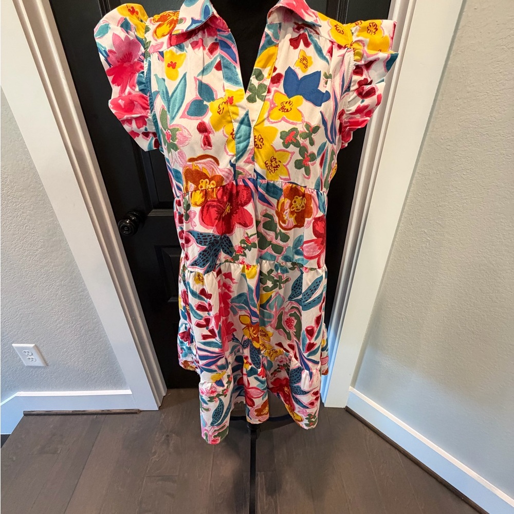 Umgee Colorful Floral Dress